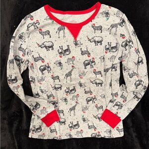 Set of FOUR Christmas PJ sets in fun animal print!